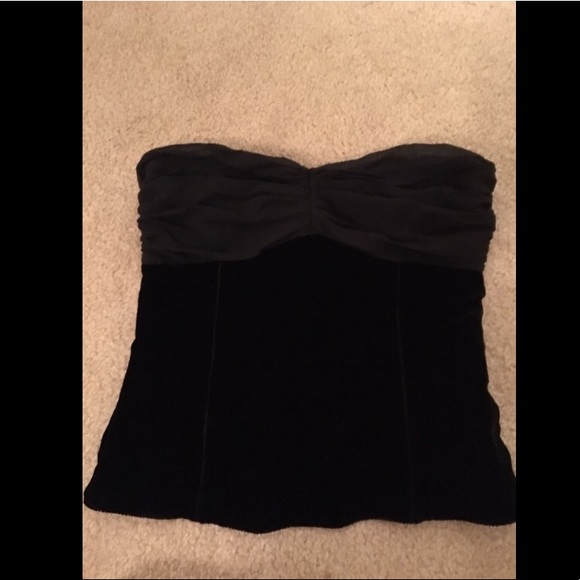 The Limited Black Velvet Corset Top - Picture 4 of 4